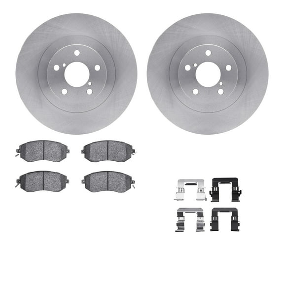 Dynamic Friction Company Front Brake Rotors with 5000 Advanced Brake Pads includes Hardware 6512-13200