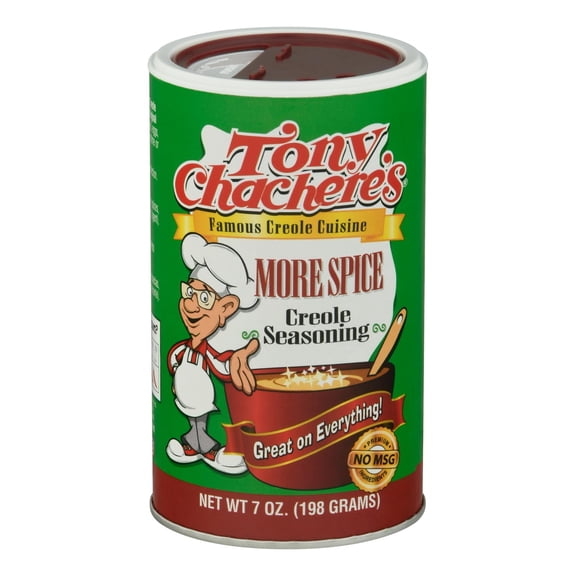 TONY CHACHERES - Spicy Creole Seasoning for All Dishes - 7 OZ, Case of 6