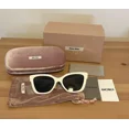 thumbnail image 1 of Miu Miu MU 02ZS White/Dark Grey (142-5S0) Sunglasses RRP$566, 1 of 6