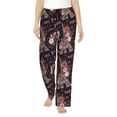 thumbnail image 1 of Fotbe Romantic Paris Pantalones de Pijama para Mujer, Pantalones de Dormir, Pantalones Pj con Cordón y Bolsillos-X-Large, 1 of 6