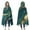 Teal Gold Marble, variant on Wearable Blanket,Teal Gold Marble Pattern Hooded Wearable Flannel Blanket for Adults & Teens,Winter Poncho Shawl Wrap Cape Cozy Anti-Pill,50"x60"