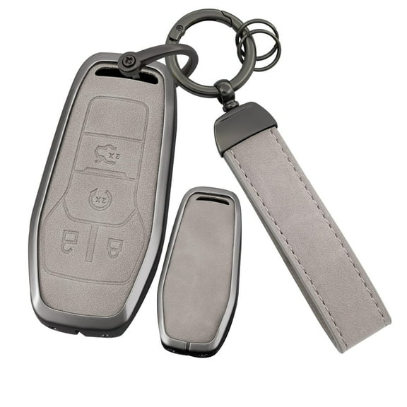 4-Button Key Fob Shell Case Fit for Ford F150 Fusion Mustang Edge Explorer 2013-2017,Smart Remote Key Cover Fit for Lincoln MKC MKX MKZ 2013-2018 Car Accessories