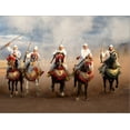 thumbnail image 2 of Art.com Berber Horseman Pulling Up after Firing Rifles During a Fantasia, Dades Valley, Morocco Stretched Canvas Print Wall Art, 16" x 12", 2 of 4