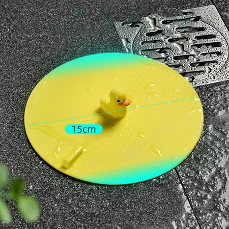 

2024 (Yellow) Silicone floor drain cover round deodorizing floor drain plug
