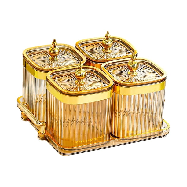 Plato para servir aperitivos de frutos secos Bandeja para frutos secos Plato para aperitivos Bandeja para servir aperitivos para Marrón 4 rejilla