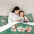 thumbnail image 5 of Manfei Cherry Blossoms Full Size Comforter Sets 3-Piece for Boys Girls,Pink Sakura Bedding Comforter Set,Japanese Style Lightweight Bedding Sets,Luxury Bedroom Decor, 5 of 8