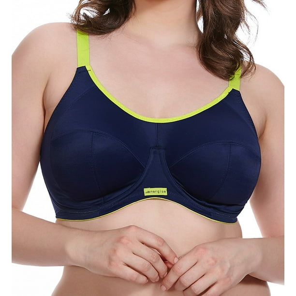 Elomi Elomi Energise JHook Underwire Sports Bra (8041),44G,Navy Navy,44G