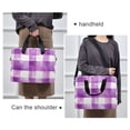 thumbnail image 6 of FORMRS 16" Laptop Bag Carrying Sleeve Case with Handle Travel Shoulder Briefcase, Purple and White Pattern, 6 of 8