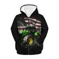 thumbnail image 5 of DISNIMO Tractor Hoodies Boys American Flag Zip Up Hoodie Boys Hooded Sweatshirts Zipper Hoodie Sweatshirt Girls Hoodies Boys 6-7 Hoodie Jacket Streetwear Hoodie Fourth of July Clothes, 5 of 7