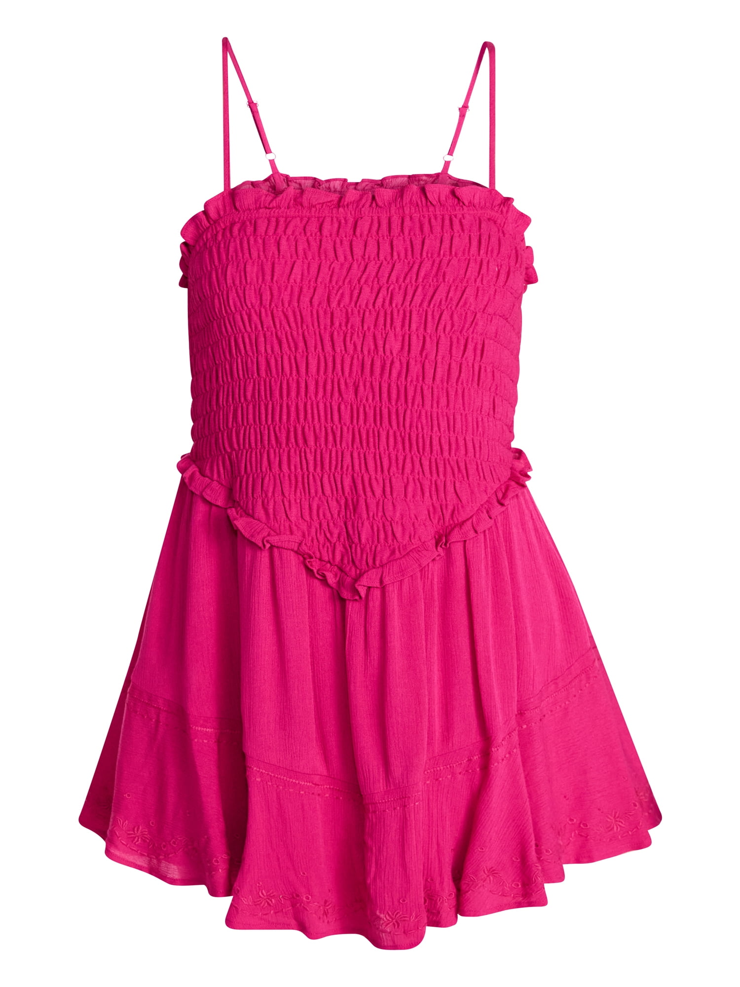 No Boundaries Smocked Romper, Women's XXS-XXL