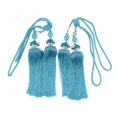 thumbnail image 2 of 2 piezas de lazo de cortina con flecos de colgante para cortina de Cuerda de lazo de 40 cm / 15,75 pulgadas Azul eléctrico perfecl Cortina Tieback borlas Fringe, 2 of 7