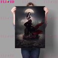 thumbnail image 1 of Pintura en lienzo de bruja de pelo de serpiente, sirena, arte de pared, Cuervo, bruja y Ángel del diablo, póster de arte e impresión, decoración del hogar sin marco, 1 of 4