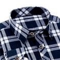 thumbnail image 4 of Mgmyaa Men's Casual Checkered Long Sleeve Button Down Shirt Plaid Collared Tops, 4 of 5