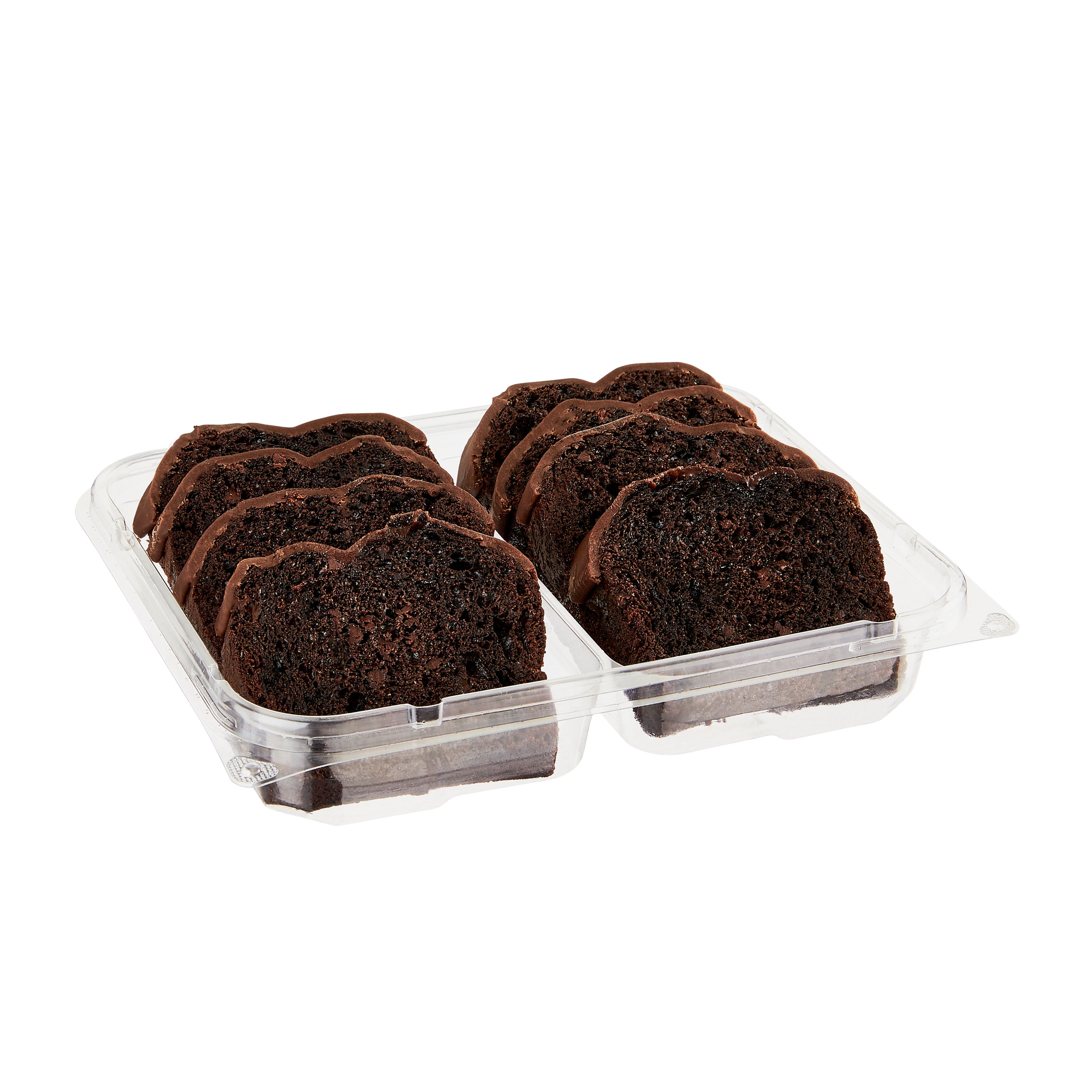 Marketside Iced Double Chocolate Sliced Loaf Cake, 14.1 oz, 8 Count