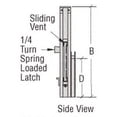 thumbnail image 6 of CRL 701DU Duranodic Bronze Vertical Sliding Ticket Window With 8-1/4" x 3-1/2" Opening, 6 of 7