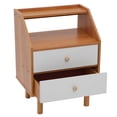 thumbnail image 4 of Mesita de noche de madera, mesita de noche con cajón, mesita de noche pequeña con almacenamiento para dormitorio, 4 of 7