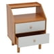 thumbnail image 4 of Mesita de noche de madera, mesita de noche con cajón, mesita de noche pequeña con almacenamiento para dormitorio, 4 of 7