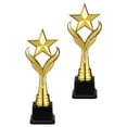thumbnail image 3 of Raindrops Golden Plastic Trophy for Awarding with Smooth Surface and Stable Longevity 2Pcs, 3 of 8