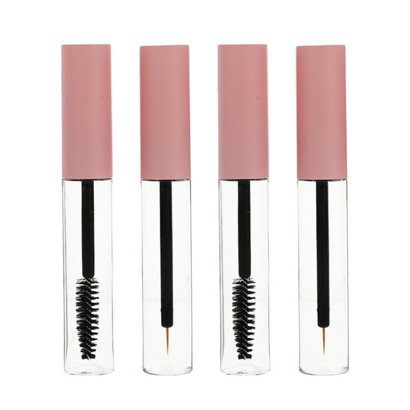 Tubo de rímel vacío de 4 Uds con varita para pestañas, recipiente pequeño para delineador de punta de sombra