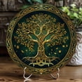 thumbnail image 6 of HELLOYOUNG Vintage Tree of Life Round Metal Wall Art 2D Flat Print Aluminum Sign for Home Bar Kitchen Office Decor, Rustic Wall Decor for Living Room, 6 of 11