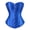 Blue, variant on Red Women's Bustiers & Corsets Basques Satin Floral Lace up Lingerie Overbust Satin Renaissance Plus Size 6XL