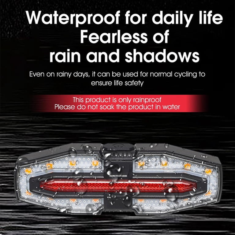 LITAMPO Solar Bike Tail Light with Turn Signals & Remote photo 3