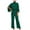 Green, variant on IROINNID Short Sleeve Jumpsuit For Women Full-Length Fashion Casual Stand-Up Collar Sling Waist Open Back Tie Jumpsuit