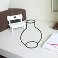 thumbnail image 3 of Agiferg New Nordic Minimalist Abstract Vase Black Iron Brief Vase Flower Racks Ornaments, 3 of 3