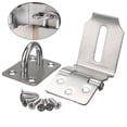thumbnail image 4 of Ruibeauty 90 Degrees Latch Lock Hasp And Staple For Padlock Gate Door Shed Stainless Steel, 4 of 4