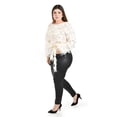thumbnail image 2 of Blusa con diseño texturizado Roman Fashion / Tallas Extras, 5105 (Blanco) blanco 42, 2 of 6