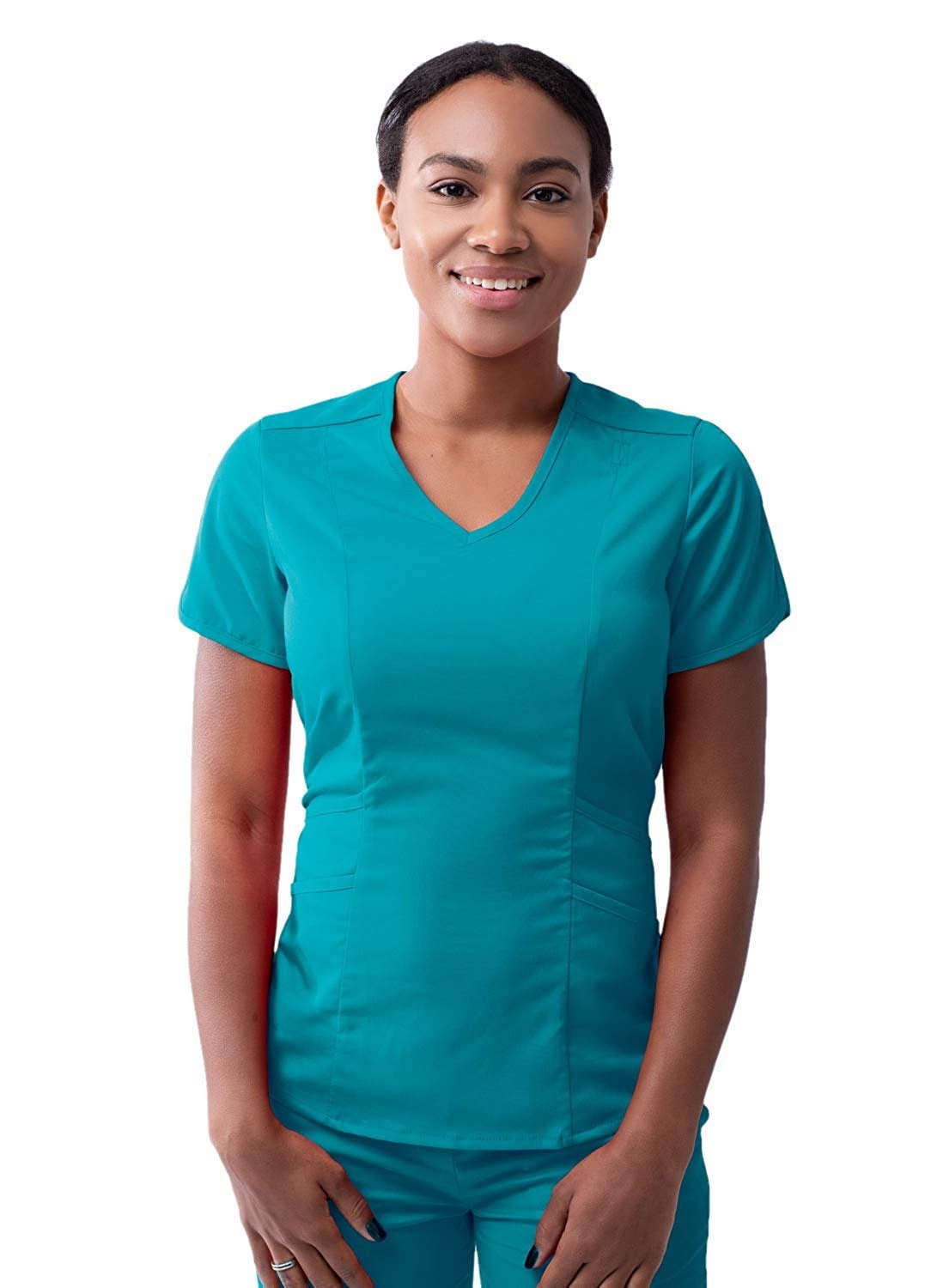 Adar Pro Scrubs For Women Modern VNeck Scrub Top