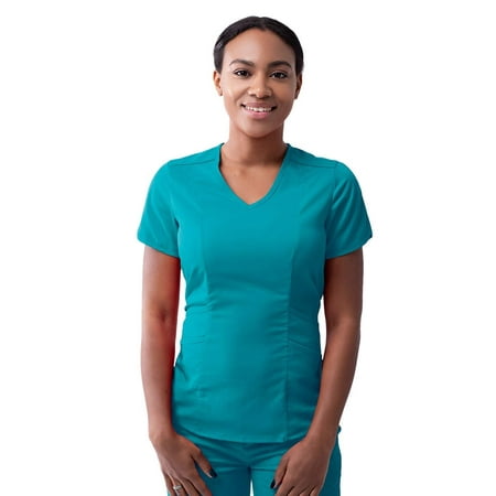 

Adar Pro Scrubs For Women - Modern V-Neck Scrub Top