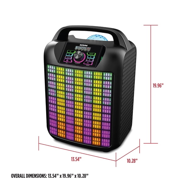 ION Audio Party Rocker Max - Portable Speaker with Customizable