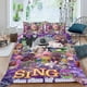 thumbnail image 2 of Sing 3: La Película Conjunto de sábanas temático, trío de piezas, cómodo y amigable con la piel, diseño único, regalo de decoración para el hogar para familiares, amigos y fans,135cm *200cm, 2 of 6