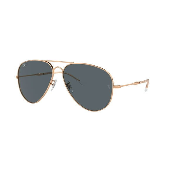 Sunglasses Ray-Ban RB 3825 9202R5 Old Aviator Rosegold Blue