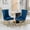 Blue, variant on Stainless Steel Legs / Dining Room Ambiance / Soft Velvet Material