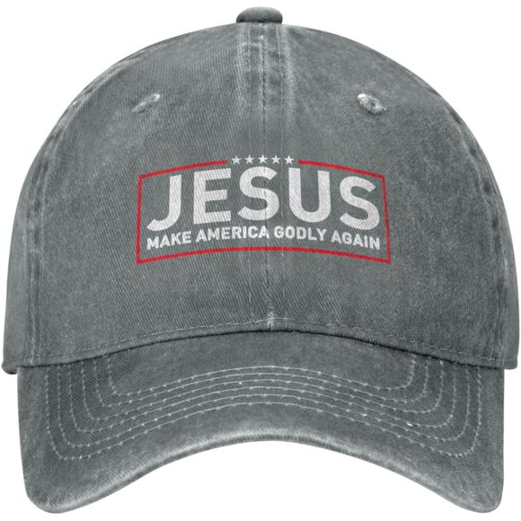 Jesus Baseball Hat for Women Make America Godly Again Retro Hat