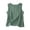 *1-Green, variant on Women's Crew Neck Cotton-Linen Tank Top,Ladies Casual Side Split Loose Fit Blouse,Lightweight Summer Basic Sleeveless Top For Women,Purple,S-3XL