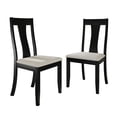 thumbnail image 3 of Castle Place Minimalist Wooden Dining Chair, Set of 2, Black, 3 of 8