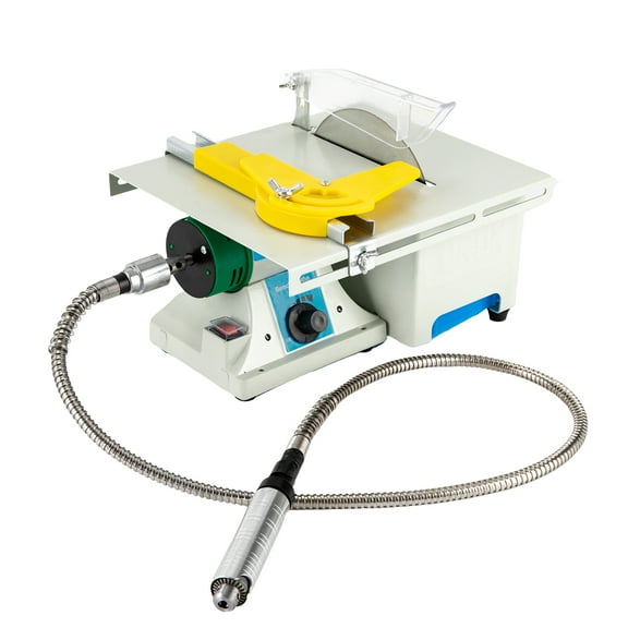 Miumaeov 5-in-1 Mini Table Saw Lapidary Saw for Cutting Rocks for Crafts Lapidary Equipment Woodworking Carving