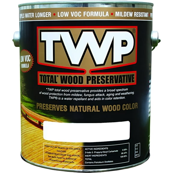 TWP 1500 Series TWP-1504-1 Stain and Wood Preservative, Black/Walnut, Liquid, 1 gal