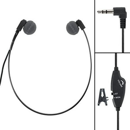 3.5 Mm Headset Adapter Microphone - ECS WHUC3.5 Antimicrobial WordHear-O 3.5 mm Under-chin Transcription Headset