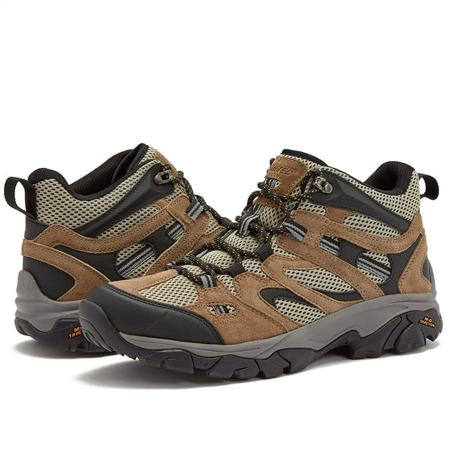 HI-TEC Ravis Mi Chaussures de Randonnée pour Hommes, Chaussures de Randonnée Extérieures Respirantes Légères - Bronzage, 13 Moyennes