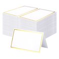 thumbnail image 1 of 120 Tarjetas de Lugar Premium, Tarjetas de Mesa Pequeñas con Borde de Papel Dorado, Tarjetas de Carpa de, 1 of 8