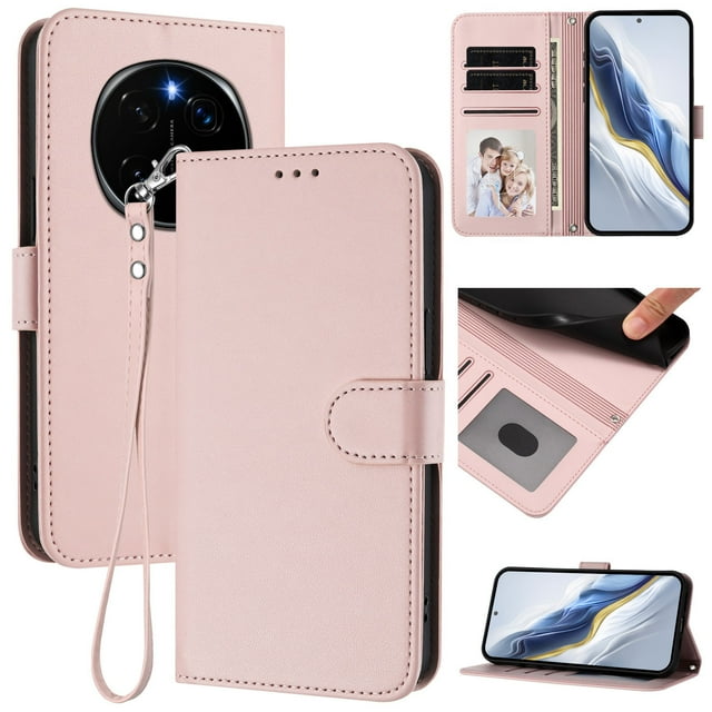Funda Cartera GANGXUN para Honor Magic 7 Pro – Cierre Magnético, Protección RFID, Correa Desmontable, Compatible con Carga Inalámbrica