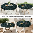 thumbnail image 7 of Math Equations Atomic Symbols Neon Pattern Round Fitted Tablecloth with Elastic Edge,Dining Table Cover Waterproof,Outdoor Round Tablecloth for Camping,Dining,Indoor and Outdoor, 7 of 7