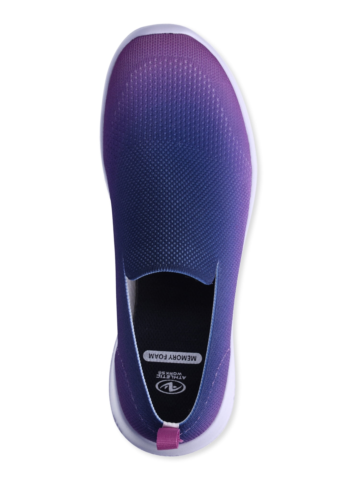Athletic Works Women's Comfort Low Vamp Slip On Sneaker, Wide Width Available