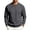 Dark Gray, variant on Men's Hoodless Warm-Up Sweatshirt Solid Color Long Sleeve Round Neck Casual Home Top Comfortable Breathable Everyday Pullover for Men