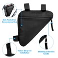 thumbnail image 5 of Bike Triangle Frame Bag Bicycle Cycling Triangle Top Tube Front Pouch Saddle Bag Red, 5 of 8