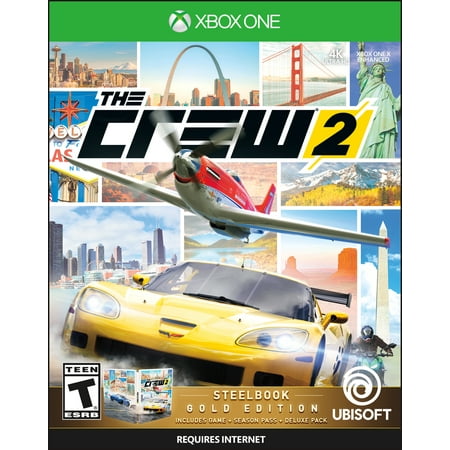The Crew 2 Steelbook Gold Edition, Ubisoft, Xbox One, 887256029159